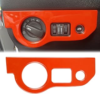 kujunpao 车头灯开关修剪按钮面板贴纸装饰盖与 dodge challenger